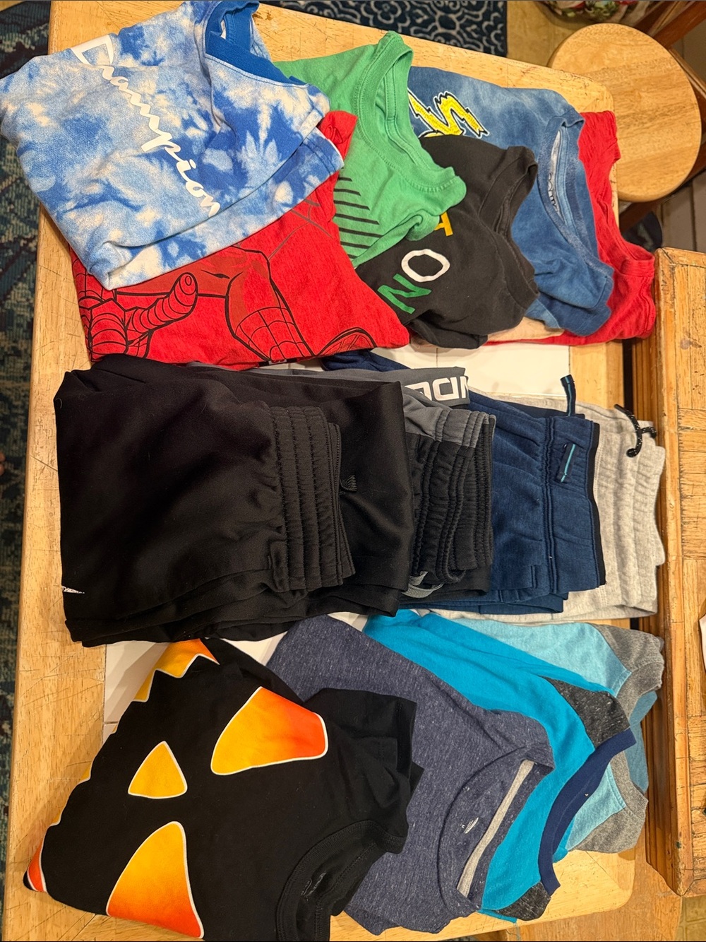 Boys size 8-10 Bundle- short sleeve, long sleeve, and joggers